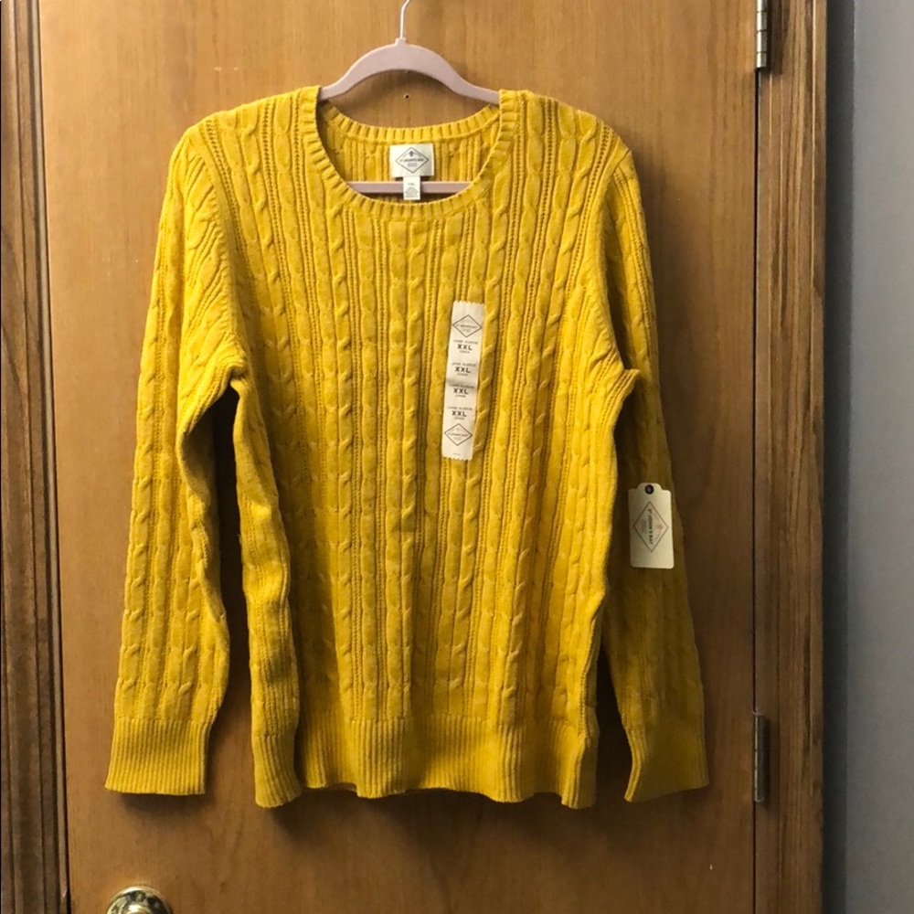NWT mustard/ gold sweater